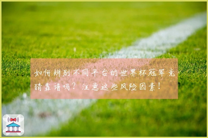 如何辨别不同平台的世界杯冠军竞猜靠谱吗？注意这些风险因素！